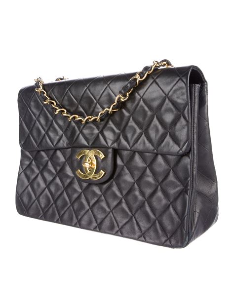 chanel vintage maxi single flap bag|chanel classic flap bag vintage.